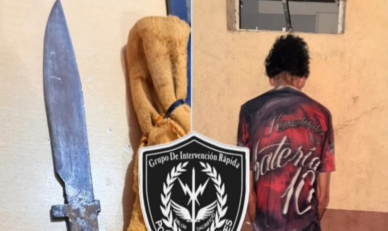 Corrientes: detuvieron a un hombre que atacó con un cuchillo a un policía