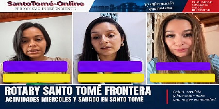 Rotary Club Santo Tomé Frontera: Importantes Actividades esta Semana.